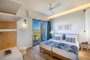 Posteľ alebo postele v izbe v ubytovaní Rethymno Villas + 37 fotografií