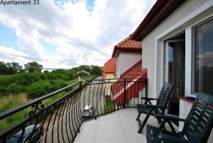 Balkón alebo terasa v ubytovaní Apartament Rybacka 84B/33