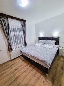 Een bed of bedden in een kamer bij Apartmani "Vila Jelena" Arandjelovac