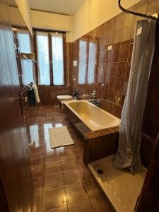 Koupelna v ubytování accogliente camera con bagno privato