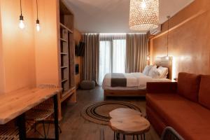 Posteľ alebo postele v izbe v ubytovaní Minos by Agora Luxury Apartments in the heart of Heraklion