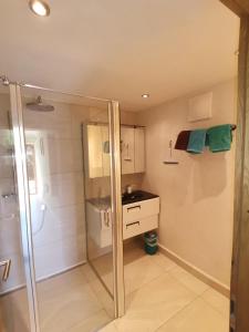 A bathroom at Ferienwohnung Konrad