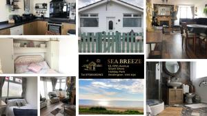 a collage of pictures of a kitchen and a house at Field View in Bridlington