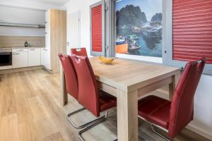 Kuchyň nebo kuchyňský kout v ubytování Ferienwohnung Katzmaier