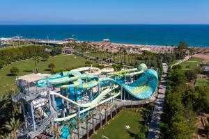 an aerial view of a water park with a water slide at Lara Barut Collection-Ultra All Inclusive in Lara