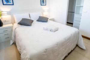 Un pat sau paturi într-o cameră la Estancia Julieta