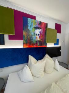 Ένα ή περισσότερα κρεβάτια σε δωμάτιο στο Hotel Lucia - 3 Sterne Superior