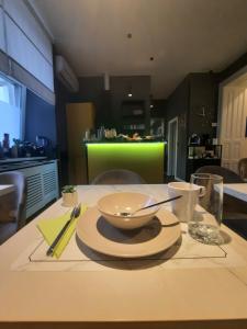 Küche/Küchenzeile in der Unterkunft A8 b&b
