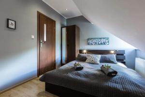Posteľ alebo postele v izbe v ubytovaní Apartament Giewont w centrum Zakopanego!
