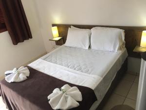 Cama o camas de una habitación en Hotel Lindoia Rural