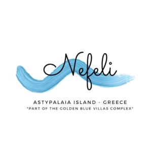 a logo for australia islandgee part of the golden blue whales campaign at Nefeli Residence @ Astypalaia island in Analipsi