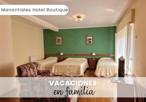 Manantiales Hotel Boutiqueにあるベッド