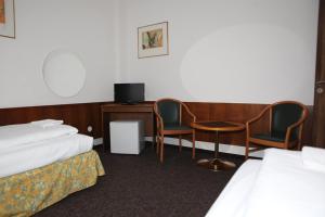 Voodi või voodid majutusasutuse Hotel Skála toas