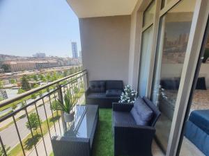 Balkon ili terasa u objektu Belgrade Waterfront Lux Apartment