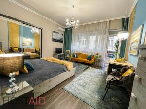 Postel nebo postele na pokoji v ubytování V68 Design Apartment - hostAID