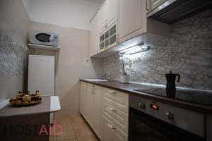Kuchyň nebo kuchyňský kout v ubytování V68 Design Apartment - hostAID