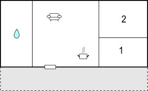 The floor plan of Beautiful StaCaravan