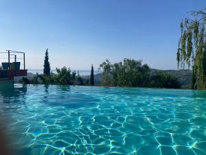 インペリアにあるRelais San Damianの青い水のスイミングプール