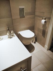 a bathroom with a toilet and a sink at M-Square in Amsterdam