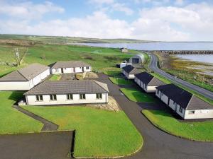 an overhead view of a row of houses and a road at Rockworks Chalets No,6 - Uk7045 in Saint Marys