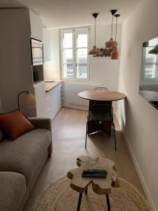 Televízia a/alebo spoločenská miestnosť v ubytovaní Magnifique studio - en hypercentre et rue piétonne - 1er Adrien Du Bouché