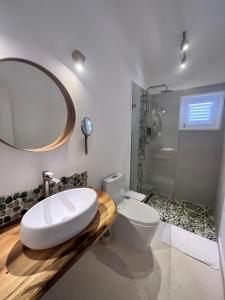 Koupelna v ubytování Hotel Casa Coson