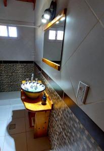 Ванная комната в Cabañas la Delfina