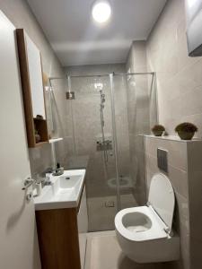 Baðherbergi á Apartman Dora
