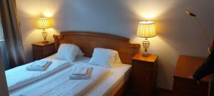 Posteľ alebo postele v izbe v ubytovaní Belladonna Panorama Apartment