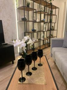 Posedenie v ubytovaní Moderno Apartament