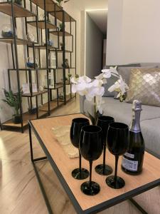 Posedenie v ubytovaní Moderno Apartament