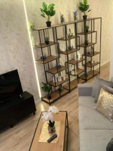 Posedenie v ubytovaní Moderno Apartament