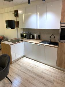 Kuchyňa alebo kuchynka v ubytovaní Moderno Apartament