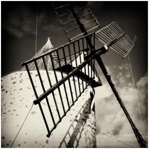 a windmill with a kite on top of it at Villa Sainte Anne in Porquerolles