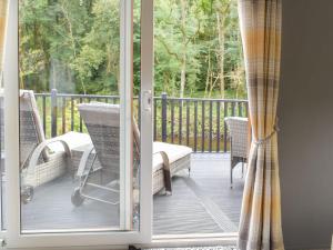 En balkon eller terrasse på Devin Lodge