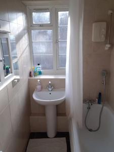 Double room for One Person in 3 beds flat tesisinde bir banyo