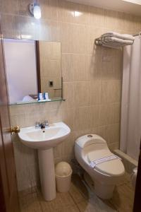 Koupelna v ubytování Antawasi Hotel