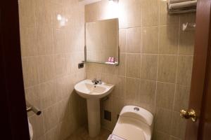 Koupelna v ubytování Antawasi Hotel
