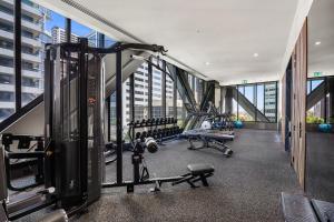 Fitnes oz. oprema za telovadbo v nastanitvi Paragon Apartments by CLLIX