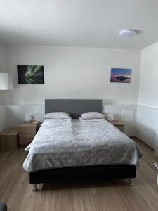Ліжко або ліжка в номері Helgrindur Guesthouse