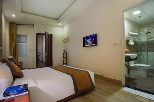 Koupelna v ubytování Vong Xua Boutique Hotel