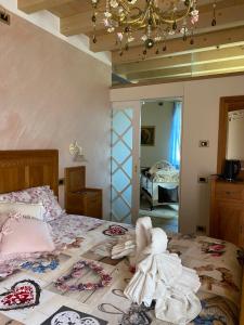 Postel nebo postele na pokoji v ubytování ROSETO HOLIDAYS AZZURRO