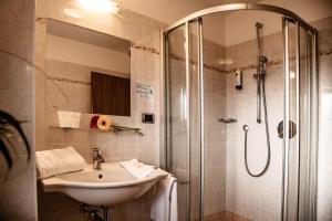 Koupelna v ubytování Active Hotel Sonne