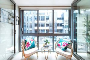 Χώρος καθιστικού στο Gem in the heart of South Yarra