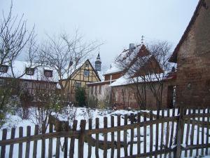 Haus Yenife im Winter