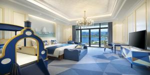Postel nebo postele na pokoji v ubytování Crowne Plaza Dongying by IHG