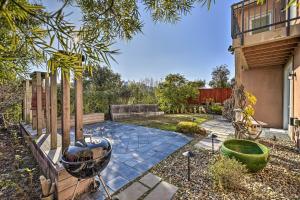 a garden with a large green bowl and a plant at San Francisco Getaway with Luxury Amenities! in South San Francisco