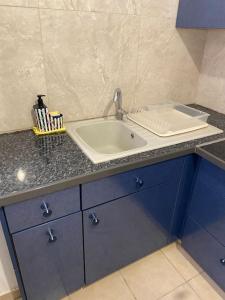 Kuchyň nebo kuchyňský kout v ubytování Nefeli Β1 apartment