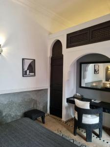 Postel nebo postele na pokoji v ubytování Riad les Rêves d'Amélie