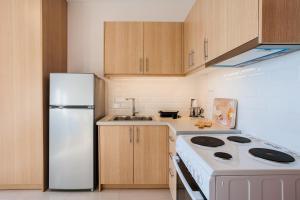 Kuchyňa alebo kuchynka v ubytovaní Georgia seaview apartments Α2